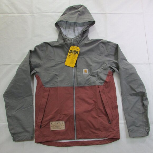 Carhartt Men's Storm Defender Relaxed Fit Lightweight Packable Jacket Steel/Appl - Picture 2 of 5